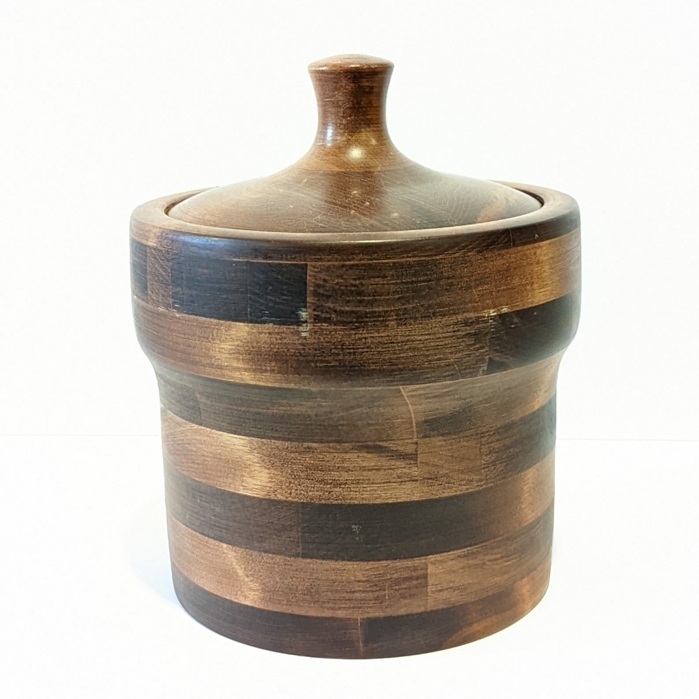 VINTAGE Baribocraft wood ice bucket